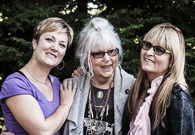 Three generations of business women. From left to right: Colleen Smith Armstrong