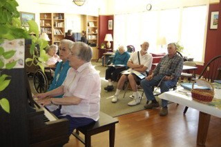 Lopezians are invited to join the residents at The Hamlet at 3 p.m. the second Monday of every month to sing old time songs.