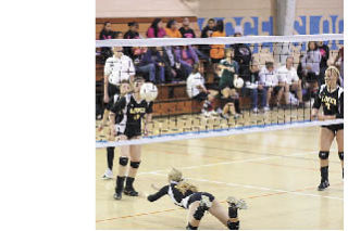 Left photo: Sarah Stanley with a dig out of the net