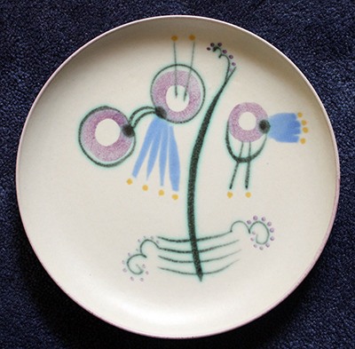 Airbrushed plate by Margarete Heymann