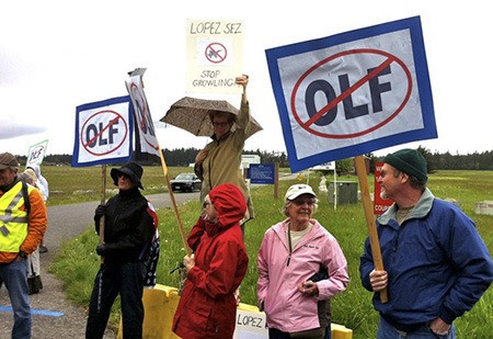 In protest of the Growlers.