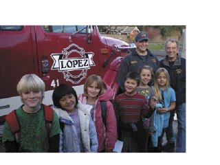 Winners  of the Fire Prevention poster contest
