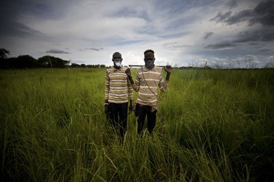 Cattle camp fashion in  a remote part of South Sudan.