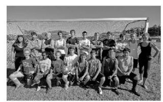 Back row from left: Coach