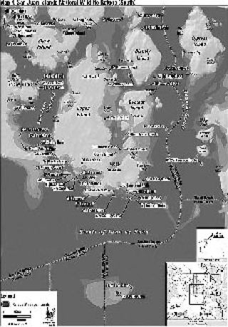 Part of the map of the San Juans depicting the refuge managed lands. U.S. Fish and Wildlife Service is asking for public comment on the future of these refuges.There are many around the southern tip of Lopez.