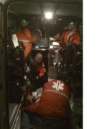 Orcas Fire and U.S. Coast Guard save island man