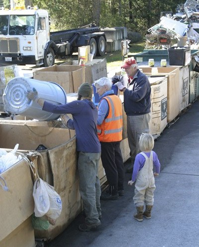 Typical scene at the Recycle Plaza