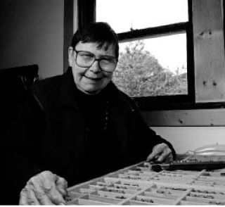 Above:  Diana Bower in her Lopez Island studio. Diana Bower Lopez Island