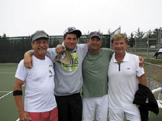 Men’s doubles players.