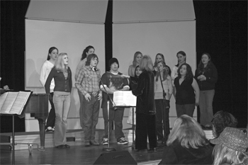 Lopez School Choir performing at last years Winter Arts Night.