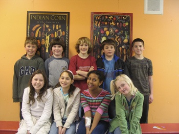 Some members of the 5th grade class. Back row (l-r): Tommy Hedley
