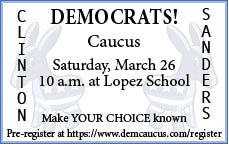 Democratic Party Caucus this Saturday