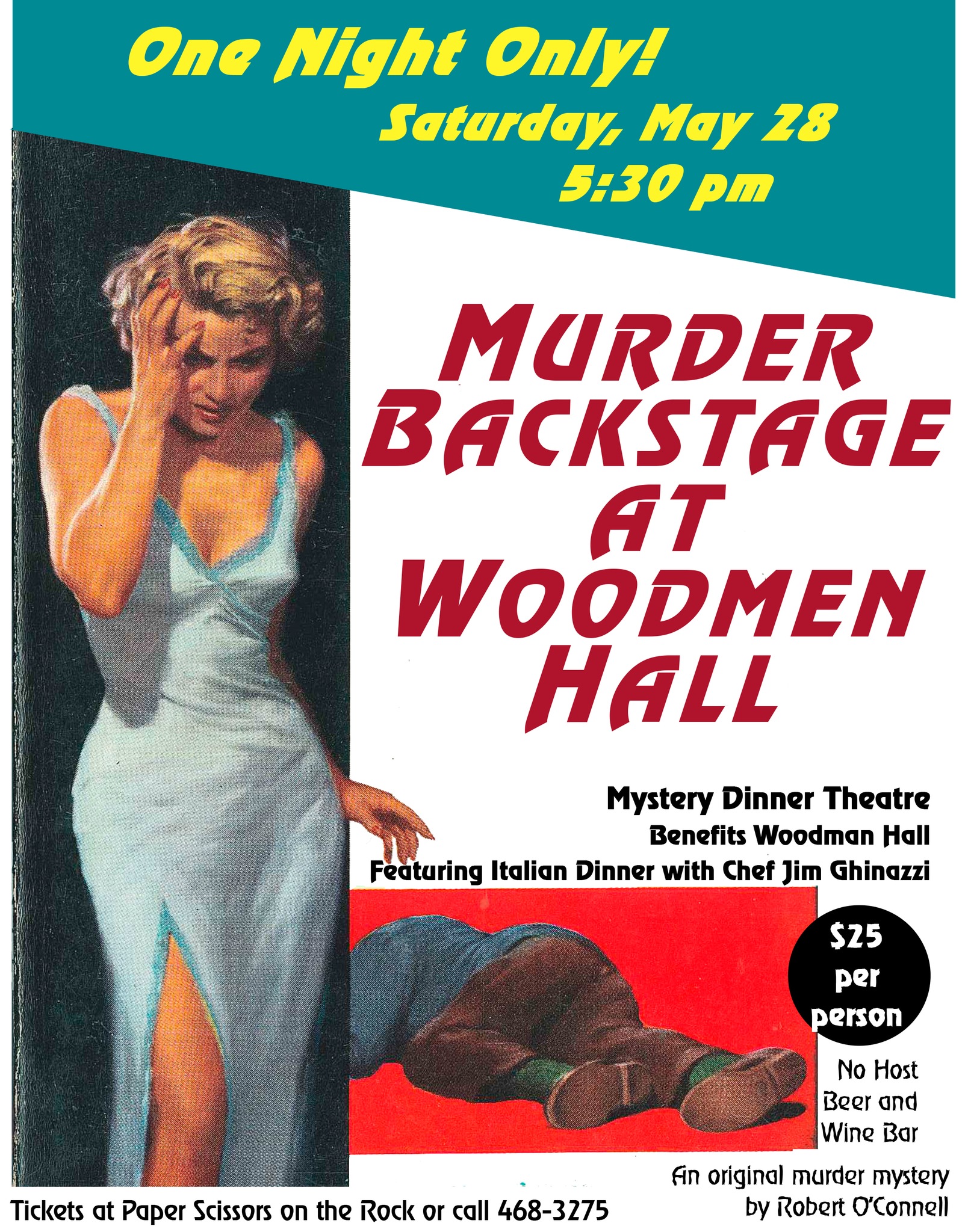 ‘A Murder Backstage at Woodmen Hall’