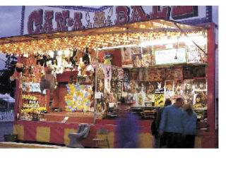 One of the carnival games at last year’s county fair.