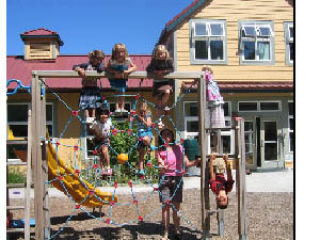 Happy kids playing at the Children’s Center.