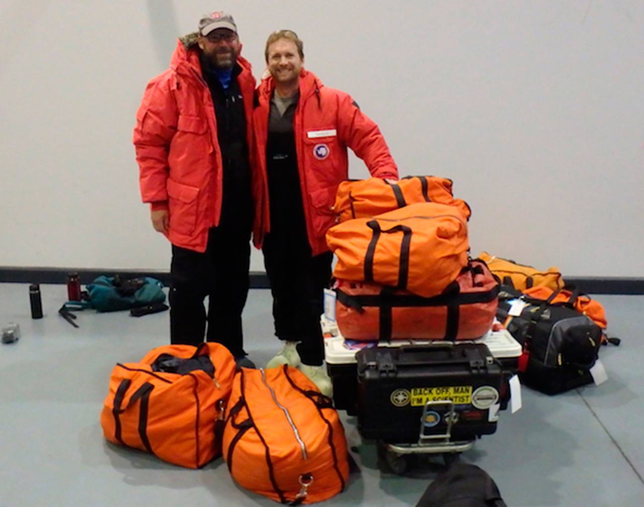 Islander works in Antarctica