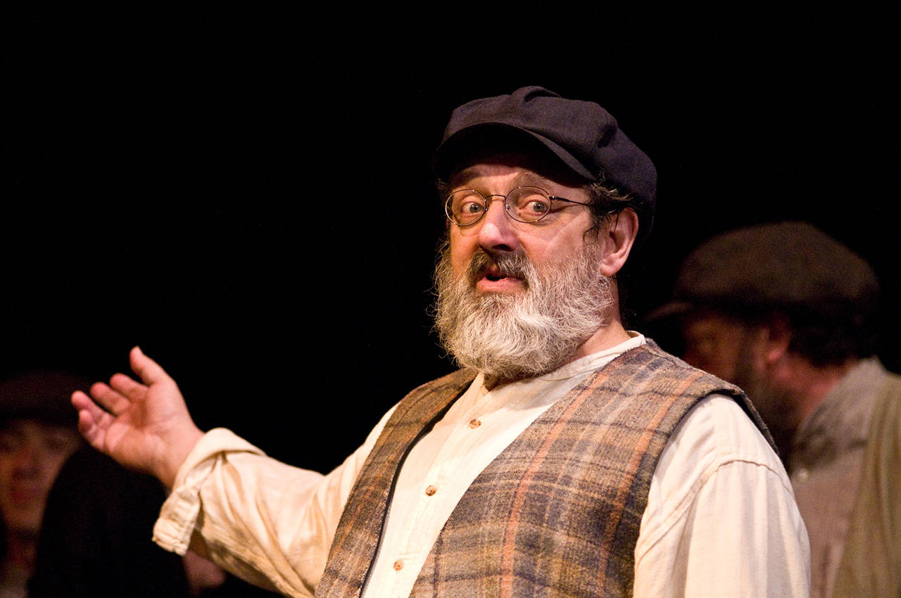 Gary playing “Tevye” in “Fiddler on the Roof” (Lopez Island, 2008)