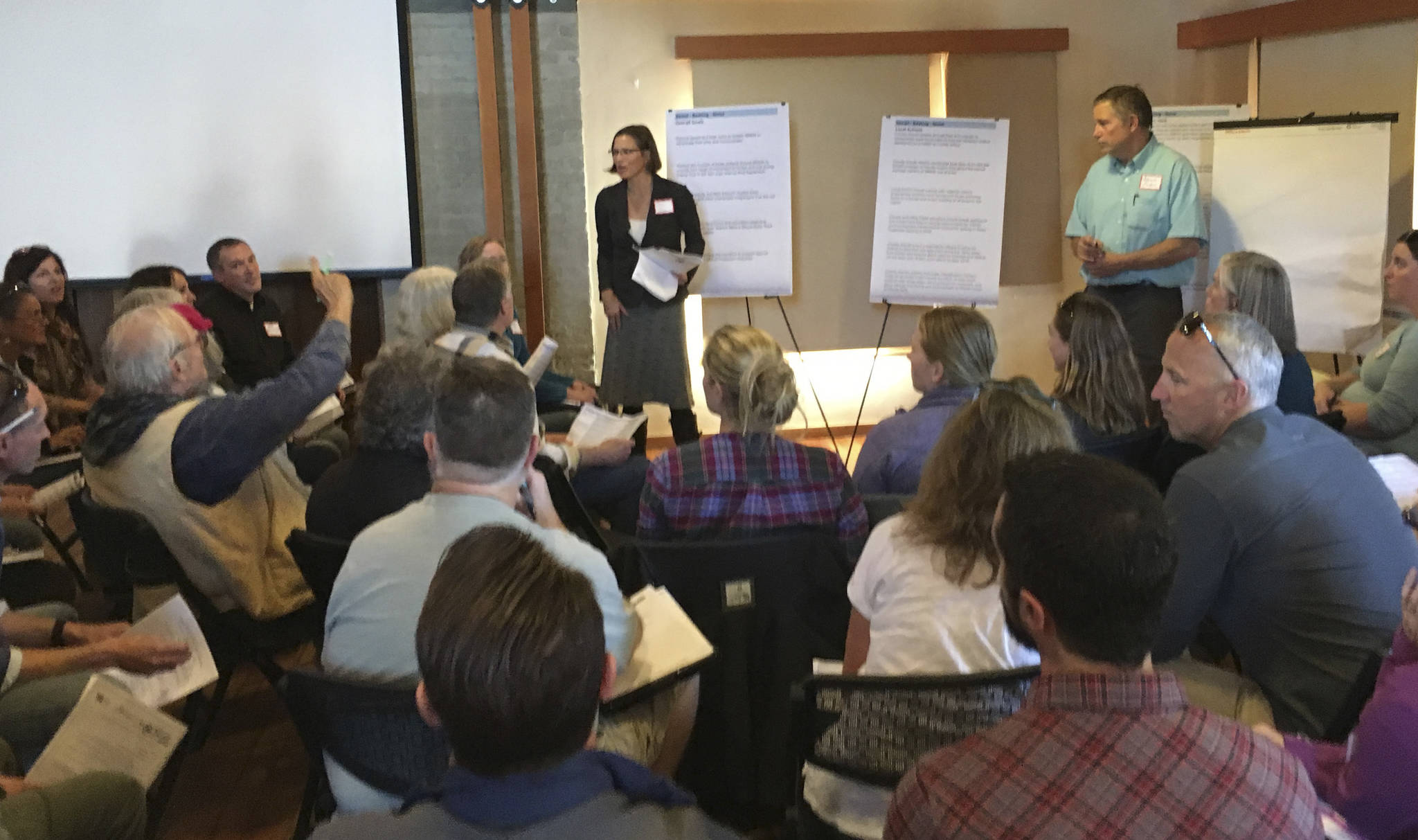 Contributed photo/Kendra Smith                                About 92 workshop attendees discussed county solutions to orca protection on Oct. 27.