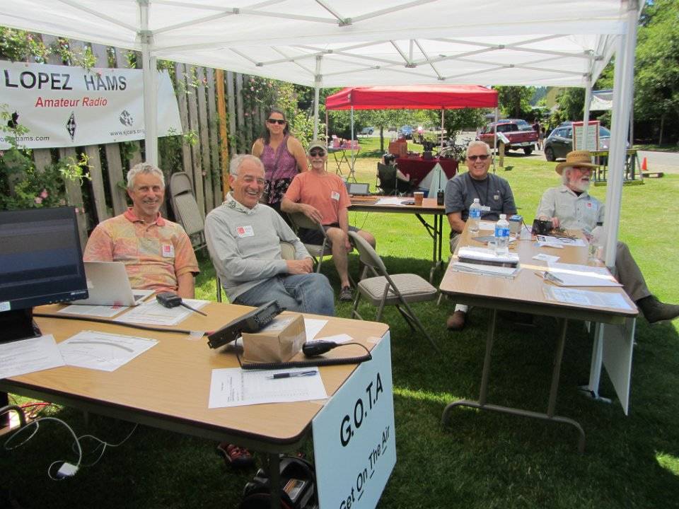 Contributed photo/San Juan County Amateur Radio Society                                Participants enjoy field day in 2017.