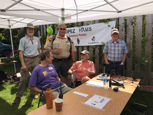 Contributed photo/San Juan County Amateur Radio Society                                Participants enjoy field day in 2017.