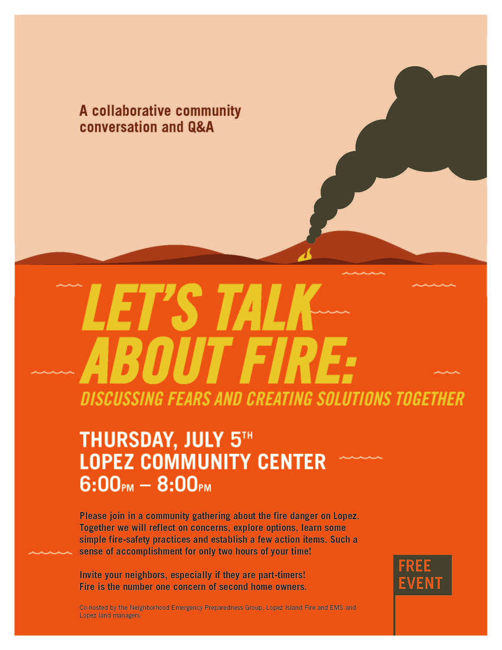 Learn about fire danger on Lopez