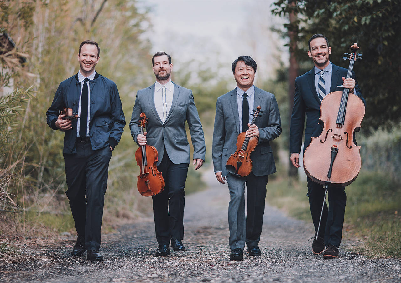 The Miró Quartet, from left to right: William Fedkenheuer, John Largess, Daniel Ching and Joshua Gindele. (Contributed photo)