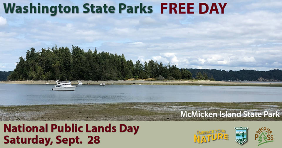 Washington State Parks and Recreation Commission invites the public to visit a state park for free