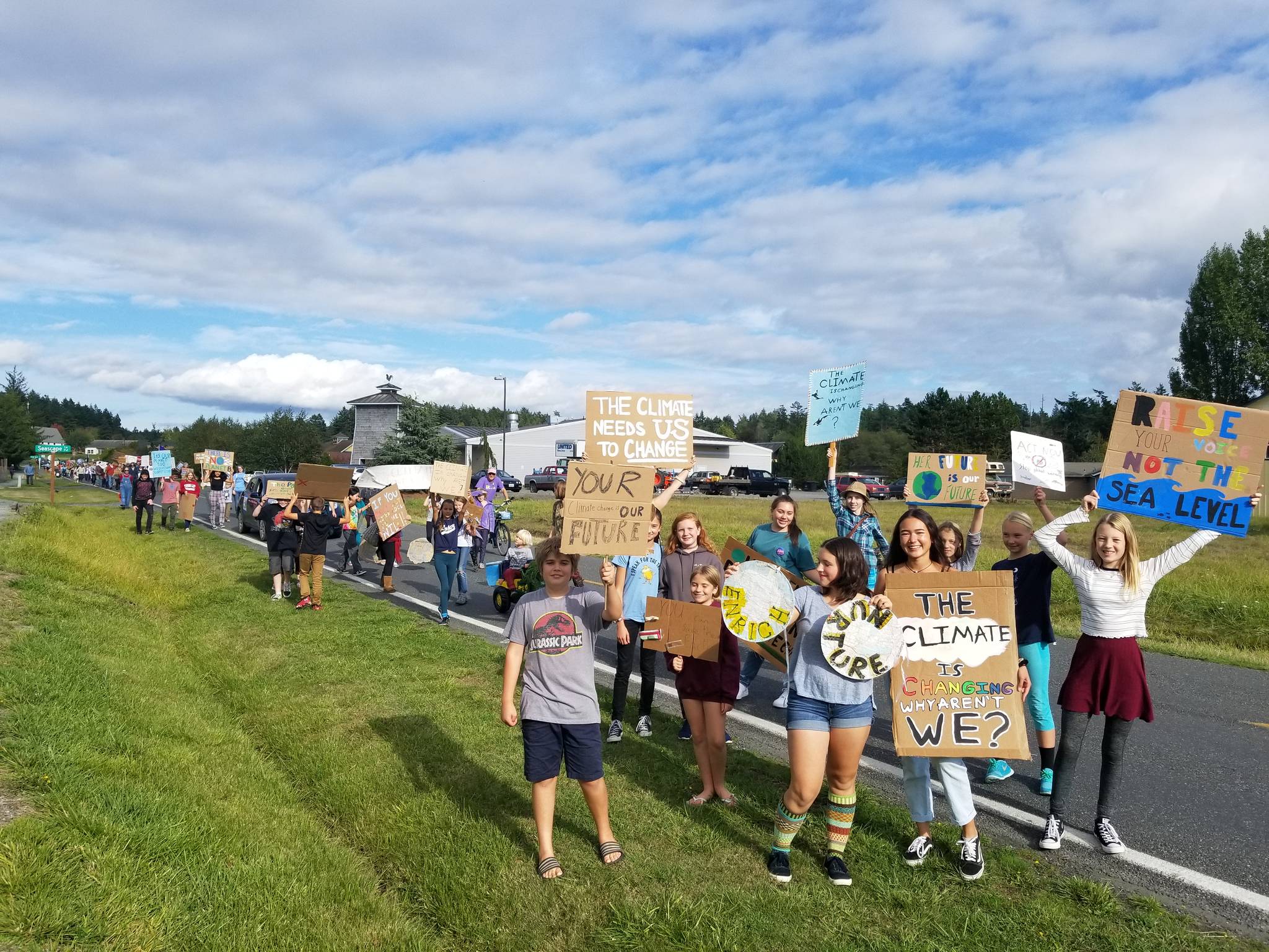 Students joined the climate strike on Sept. 20. <em>(Chom Greacen/contributed photo)</em>