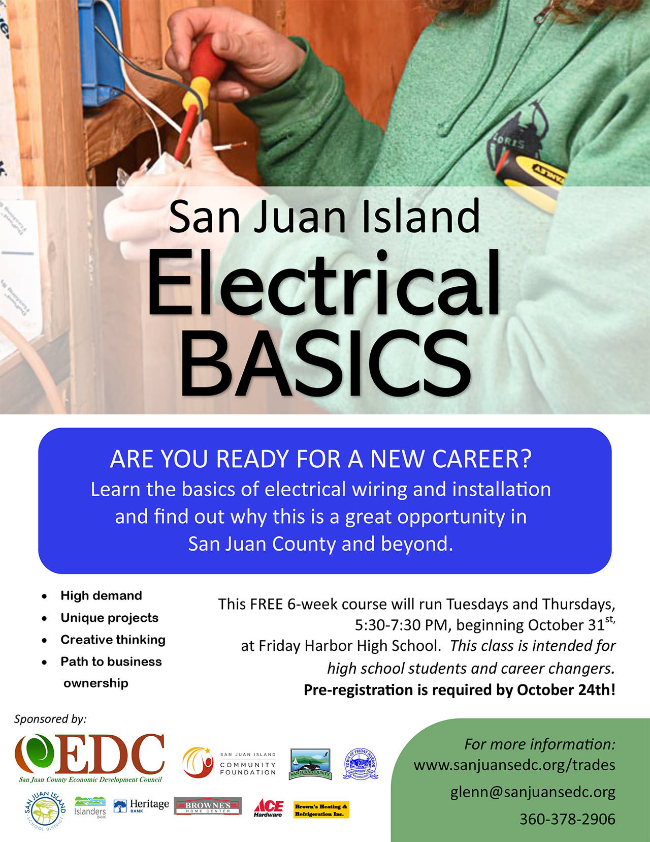 EDC offers free electrical basics training