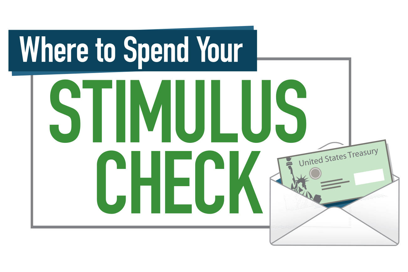 Stimulus checks for local recovery — spend a dollar, donate a dollar, volunteer an hour