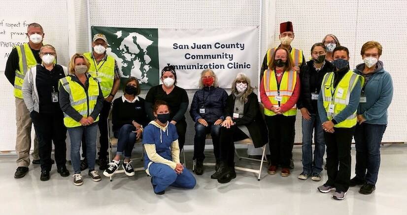 San Juan Island vaccine clinic.
Contributed photo//Brendan Cowan.