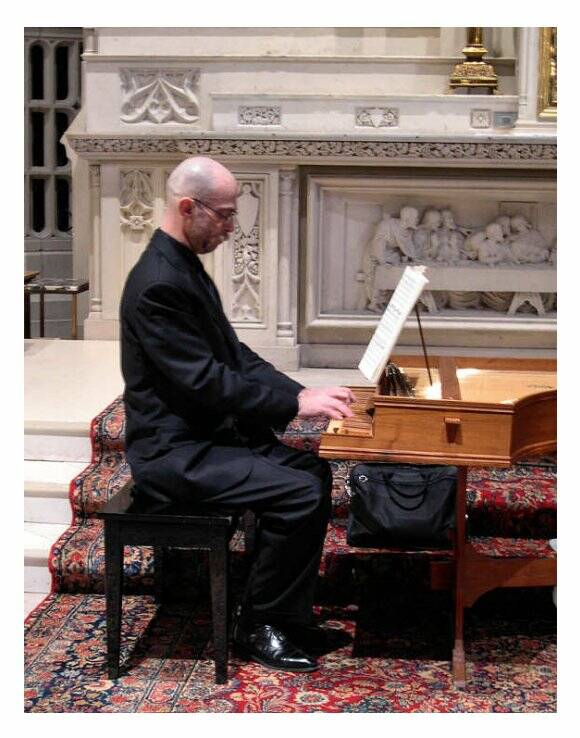 Contributed photo
David Schrader at harpsichord.