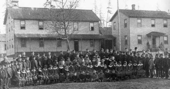 Contributed photo
Puyallup Indian School, Tacoma, WA 1889 (Suquamish Museum Archives).
