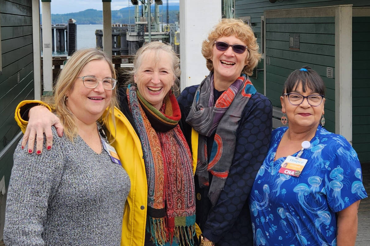 Elizabeth Schaltenbrand, Libby Garcia, Kathryn Clary and Elizabeth Taylor, a few of the nurses who live and work on the islands.