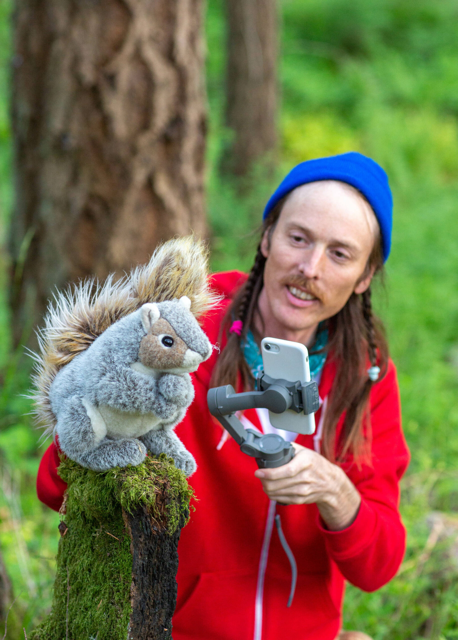 Melanie Flint photo.
Evan Wagoner-Lynch with Squirrel.