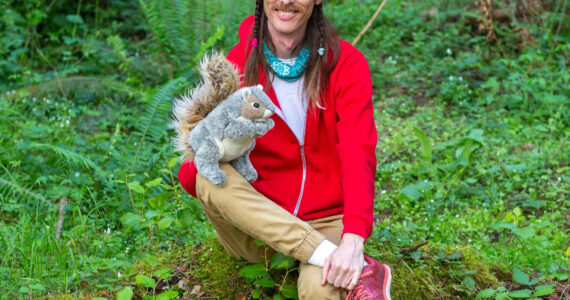 Melanie Flint photo.
Evan and Squirrel.