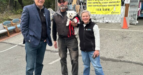 CONTRIBUTED PHOTO
Governor Inslee, District Manager Ric Carr and Board Chair Pam Stewart at Take It or Leave It