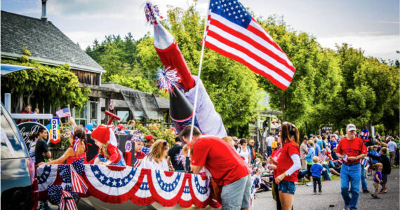 Photo by Krista Stovall with Giant Creative Commerce.
Fourth of July float.
