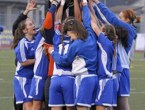 The 2009 1B/2B girls soccer State Champions.