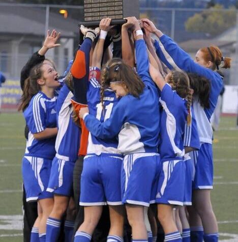 The 2009 1B/2B girls soccer State Champions.