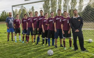 Left to right: Coach Ryan Flint