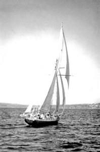 Shawn's grandfather's English cutter