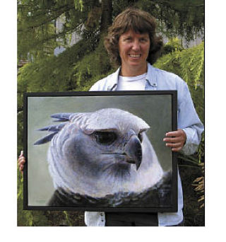 Kim Middleton with “Harpy Eagle.”