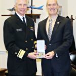 Navy presents Larsen with highest civilian honor