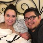Contributed photo/Joe and Ana Gamez                                The first baby of the year and his proud parents.