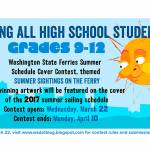 Washington State Ferries’ summer schedule cover contest