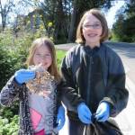Contributed photo                                Students from Stillpoint School collect trash.