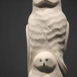 Staff photo /Heather Spaulding                                &ldquo;Owl and Chick&rdquo; by Inuit artist Iyola Kingwatsiak.