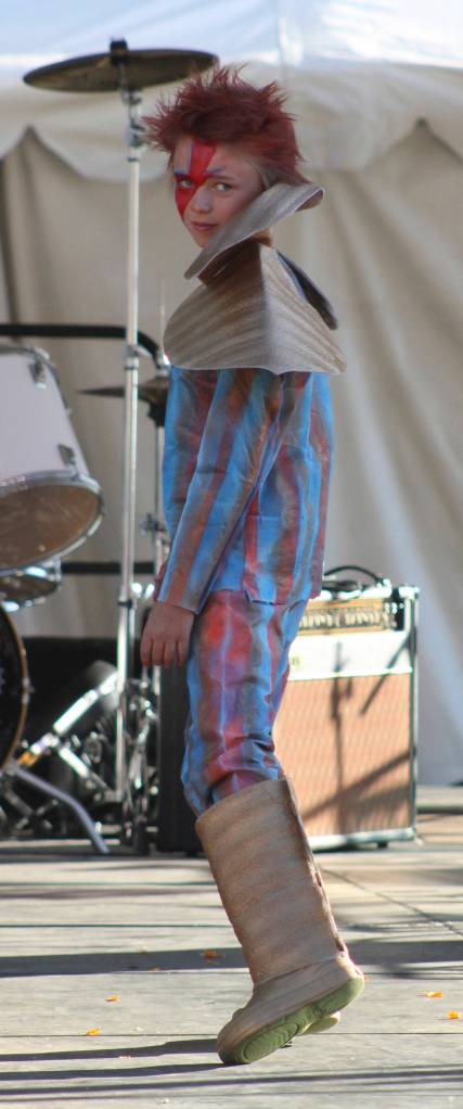 Staff photo/Heather Spaulding                                Participants from the 2016 Trashion Fashion show display their costumes.