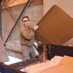 Staff photo/Hayley Day                                An islander recycles materials at the San Juan Island Transfer Station.